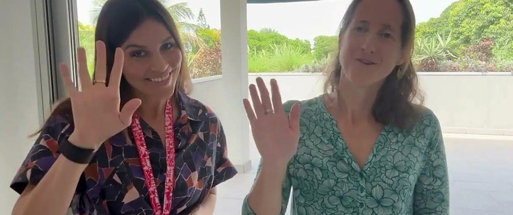 Amanda Ammann and Stéphanie Piers de Raveschoot