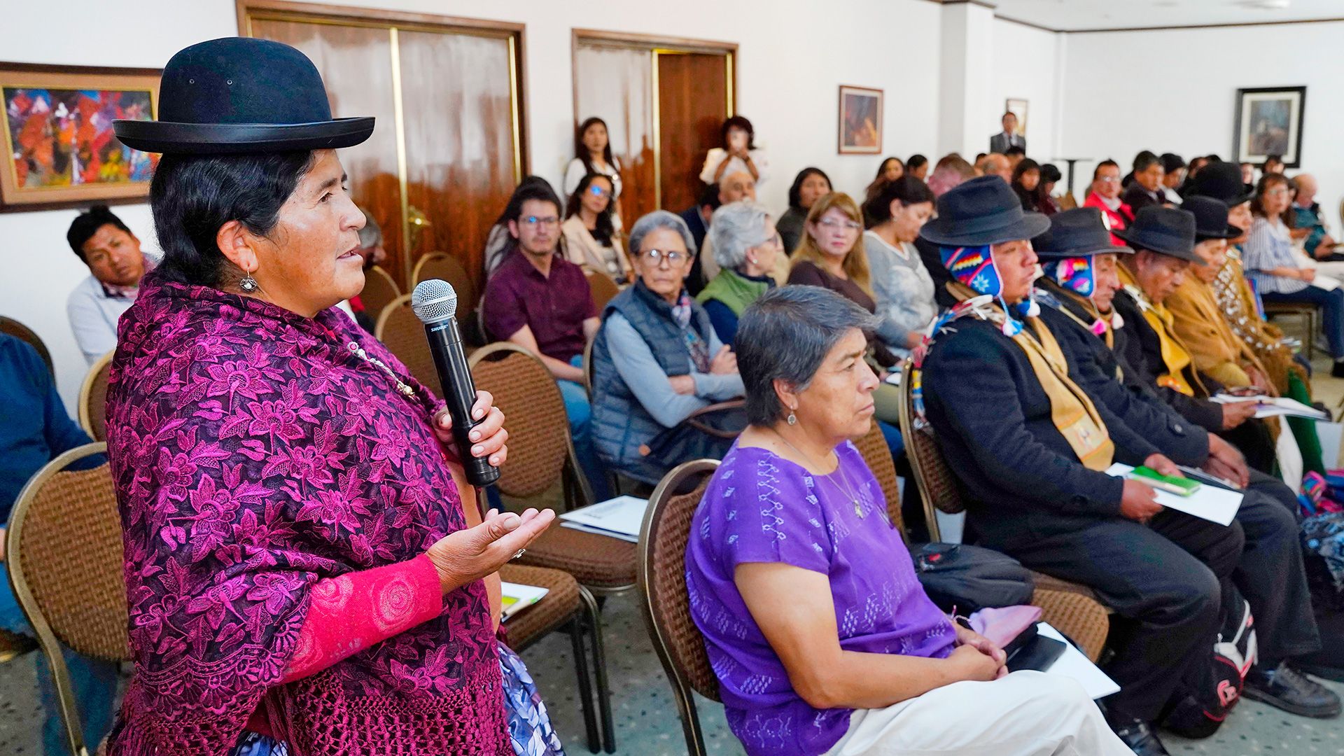 Visite d'une classe du jardin potager Huerto Orgánico Lak'a Uta (HOLU), La Paz, Bolivie.